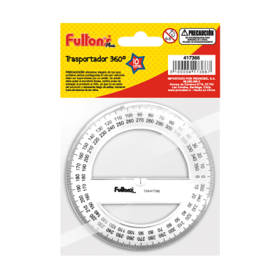 TRANSPORTADOR 360° 10CM BISELADO HUMO