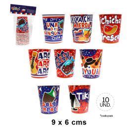 SET VASOS GRANDE UYUII/120 10 UNIDADES DE 9X6CM