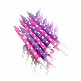 VELA UNICORNIO LILA ROSADO