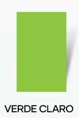 CARTON FORRADO COLOR 53X75 VERDE CLARO
