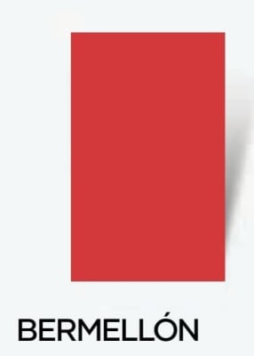 CARTON FORRADO COLOR 53X75 ROJO BERMELLON