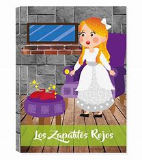 LIBRO DE CUENTO DE COLECCION TAPA DURA LOS ZAPATOS ROJOS
