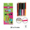12 LAPICES DE COLORES 24 COLORES (BICOLOR)