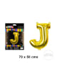 GLOBO METALICO LETRA GOLD J