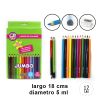14 LAPICES DE COLOR JUMBO TRIANG + SAC+GRAF+BICO