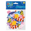 FIGURA DE GOMA EVA AUTOADHESIVA PECES 36 UNIDADES