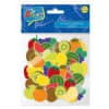 FIGURA DE GOMA EVA AUTOADHESIVAS FRUTAS 50 PCS