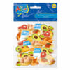 FIGURA DE GOMA EVA AUTOADHESIVA ALIMENTOS 50 PCS