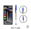 CAJA DE LAPICES PASTA STICK AZUL 50 UNIDADES