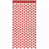 CORTINA 2MTS 1 UNIDAD DISEÑO CORAZON ROJO