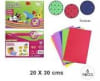 ESTUCHE GOMA EVA PERFORADA 20X30 X 6 LAMINAS