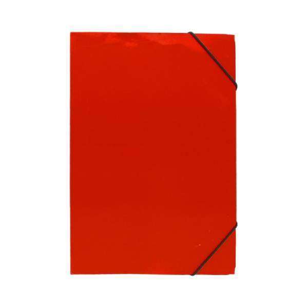 CARPETA CON ELASTICO CARTULINA OFICIO ROJA