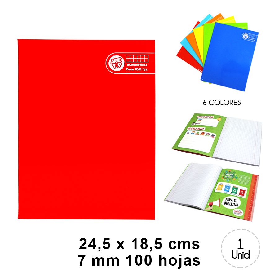 CUADERNO COLLEGE A.T LISO 7MM 100HJS