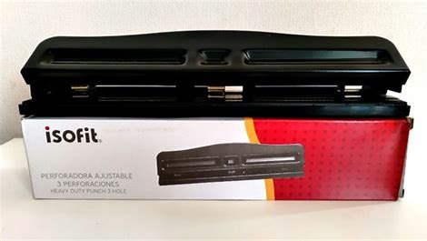 PERFORADORA AJUSTABLE 3 PERFORACIONES HEAVY DUTY PUNCH 3 HOLE