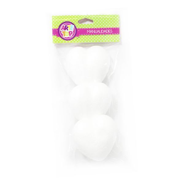 SET CORAZON PLUMAVIT 8.5 CM (3UN)