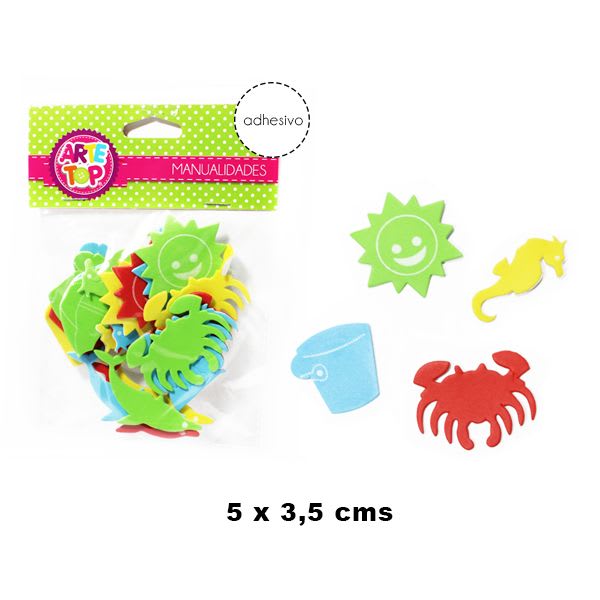 FIGURA DE GOMA EVA FLOR PLAYERO