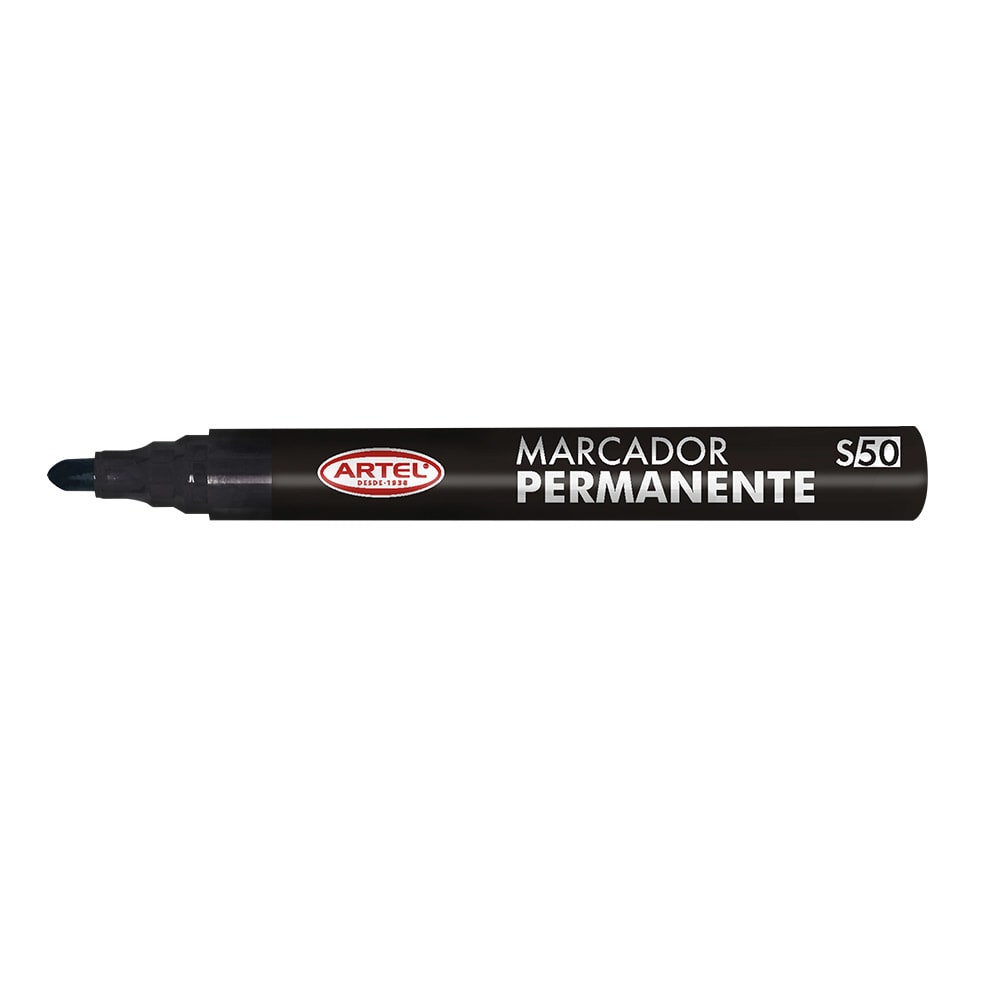 MARCADOR PERMANENTE PTA REDONDA S50 NEGRO
