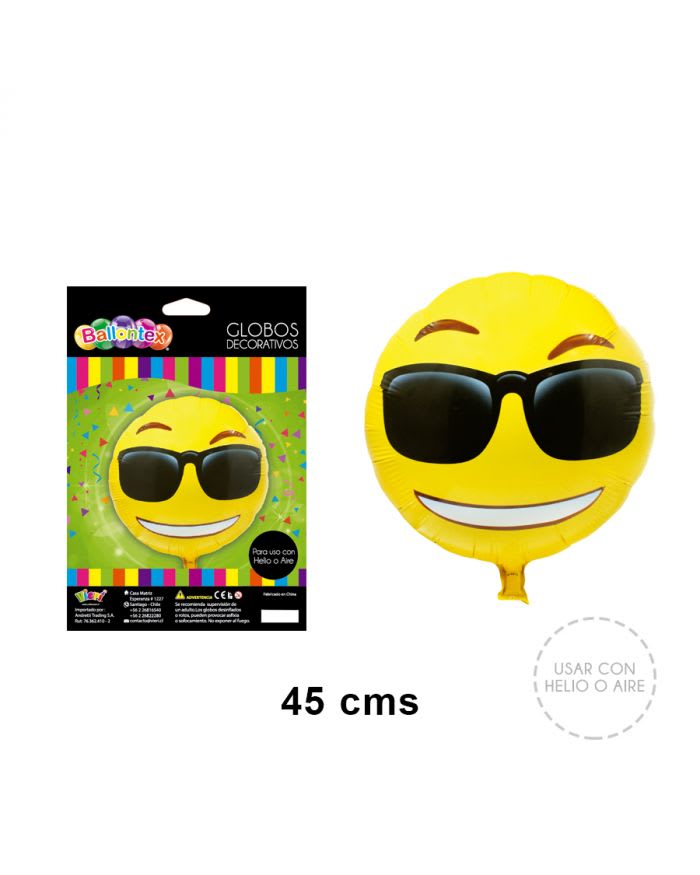 GLOBO METAL EMOTICON COOL