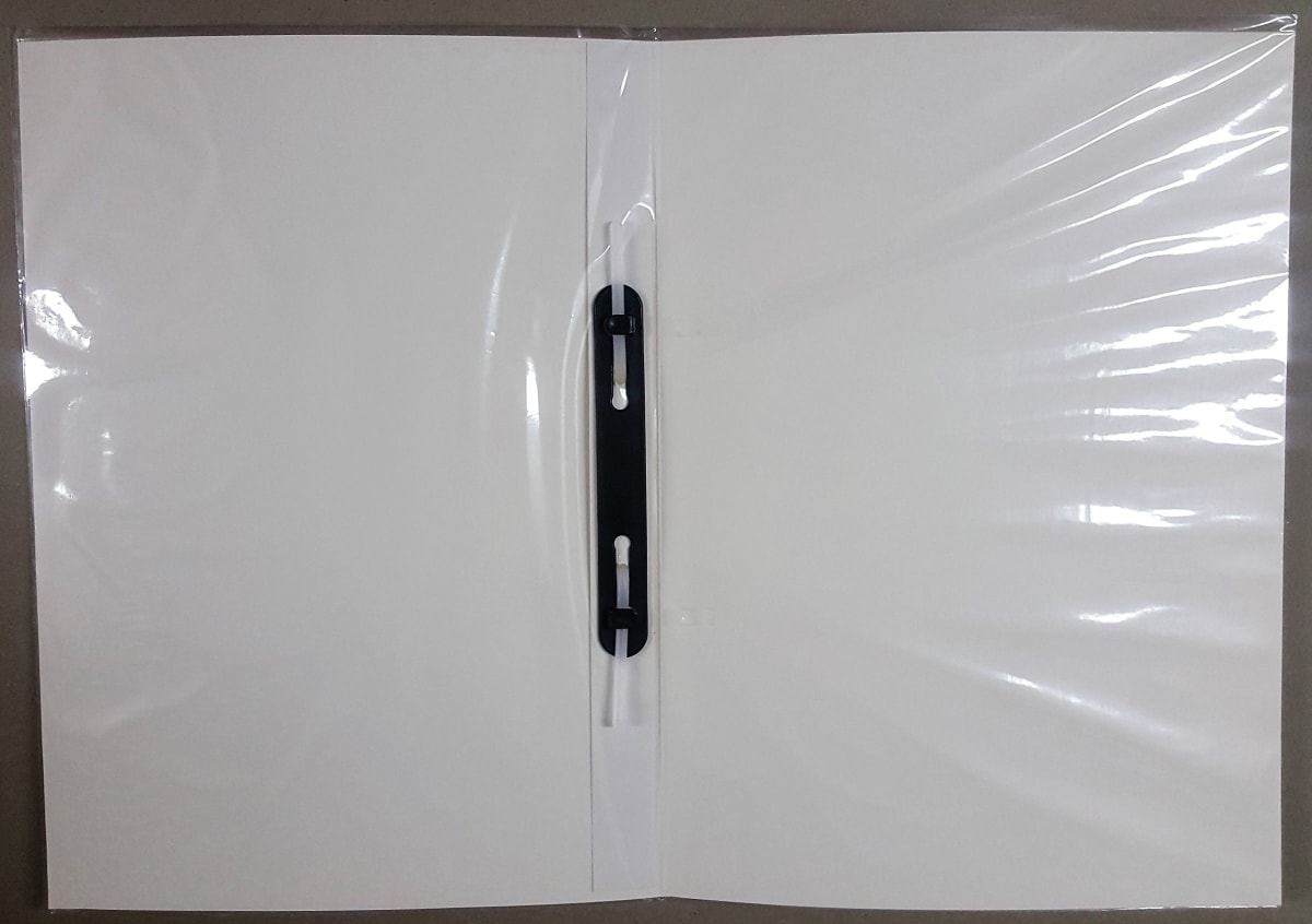CARPETA CON ACCO FASTENER PLASTIFICADA GRIS