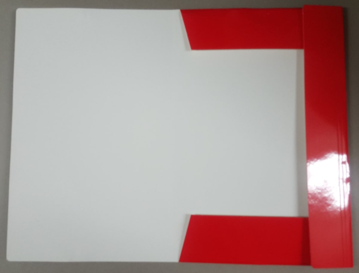 CARPETA CON ELASTICO NUOVO OFFICE ROJO