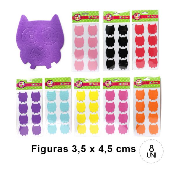 FIGURA DE GOMA EVA BUHO/1800