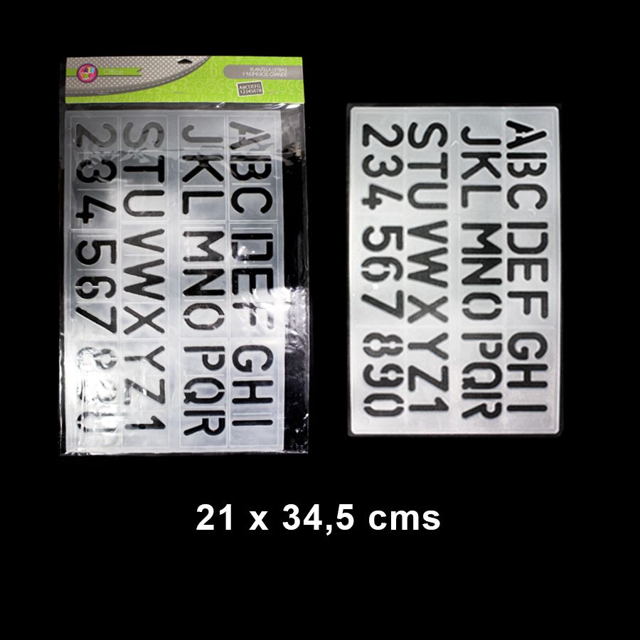 PLANTILLAS LETRAS Y NUMEROS GRANDES