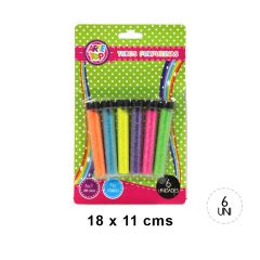 SET GLITTER X6 TUBO NEON