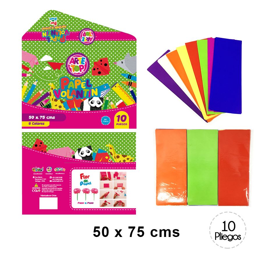 ESTUCHE ARTE TOP PAPEL VOLANTIN X 10HJS