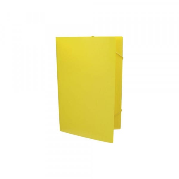 CARPETA CON ELASTICO PLASTICA AMARILLA