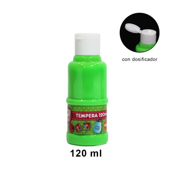 TEMPERA 120ML PISTACHO NEON