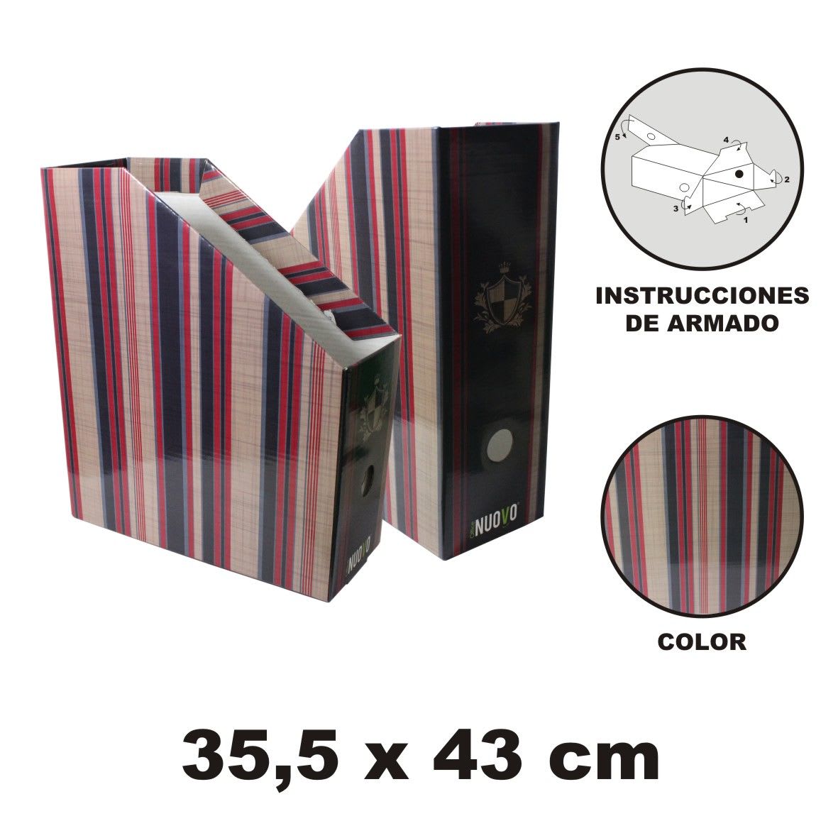 CAJA REVISTERO LINEAS