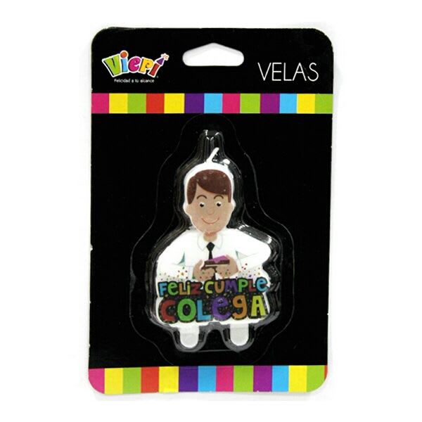 VELA FELIZ CUMPLE COLEGA