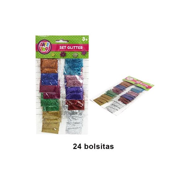 SET GLITTER MIX X 24PCS