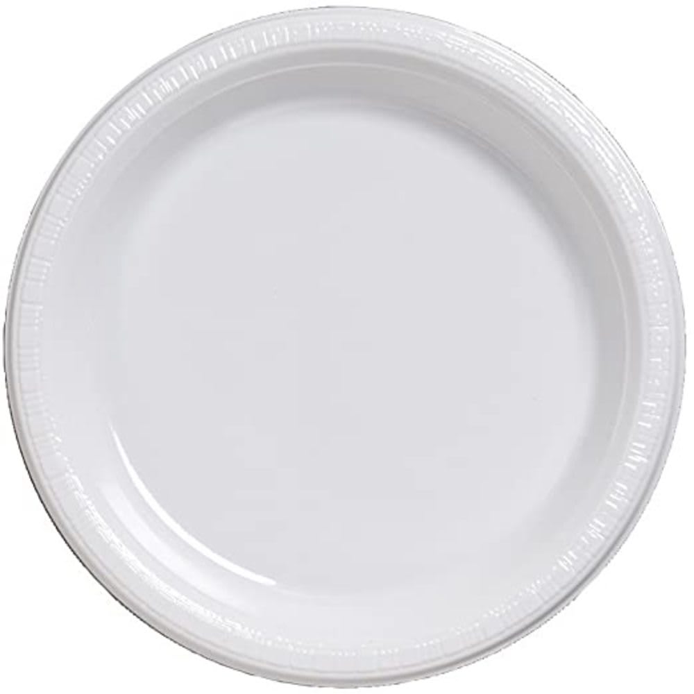 PLATO PLASTICO BLANCO