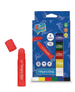 TEMPERA SOLIDA 10GRS 6 COLORES