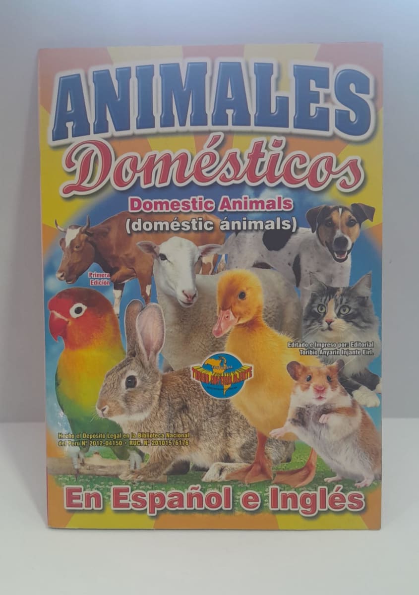 LIBRO APRENDIZAJE ANIMALES DOMESTICOS