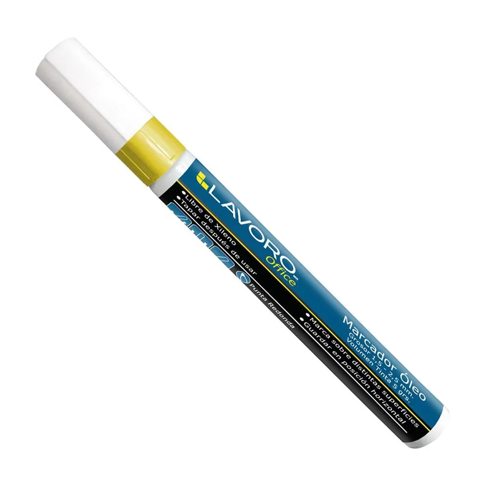 MARCADOR OLEO PERMANENTE AMARILLO