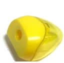 SACAPUNTA PLASTICO C/DEPOSITO TRIANGULAR AMARILLO