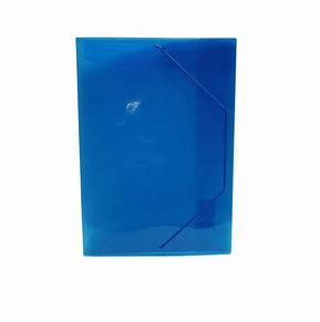 CARPETA CON ELASTICO PLASTICA AZUL