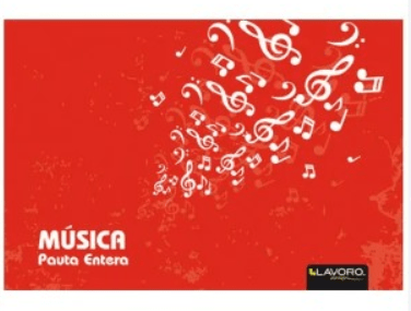 CUADERNO MUSICA PAUTA ENTERA LAVORO