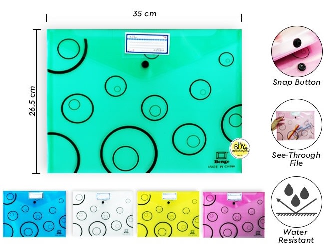 CARPETA HORIZONTAL CON BROCHE TIPO SOBRE BENGE PORTADOCUMENTO ROSADO