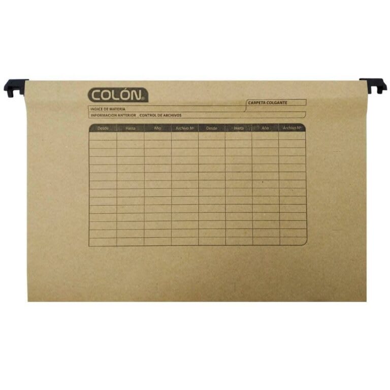 CARPETA COLGANTE PLASTICO