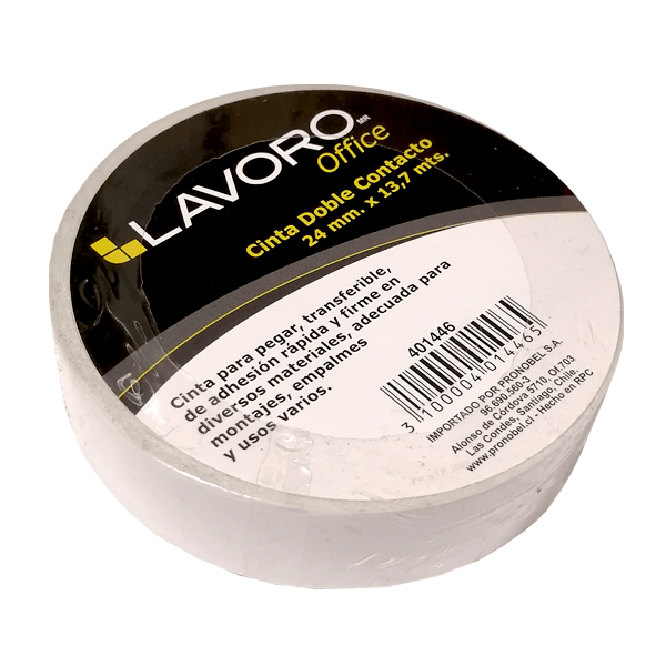 CINTA DOBLE CONTACTO 24MM X 13.7MTS