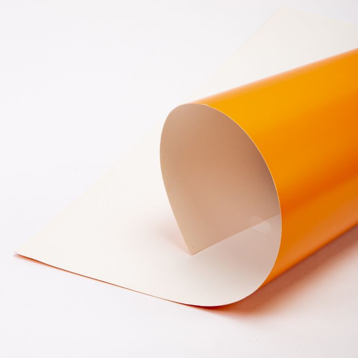 CARTON FORRADO COLOR 53X75 NARANJO CLARO