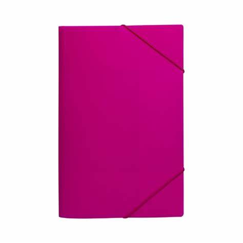 CARPETA CON ELASTICO CARTULINA OFICIO FUCSIA