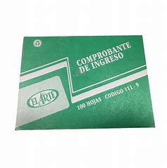 TALONARIO COMPROBANTE DE INGRESO 100HJS