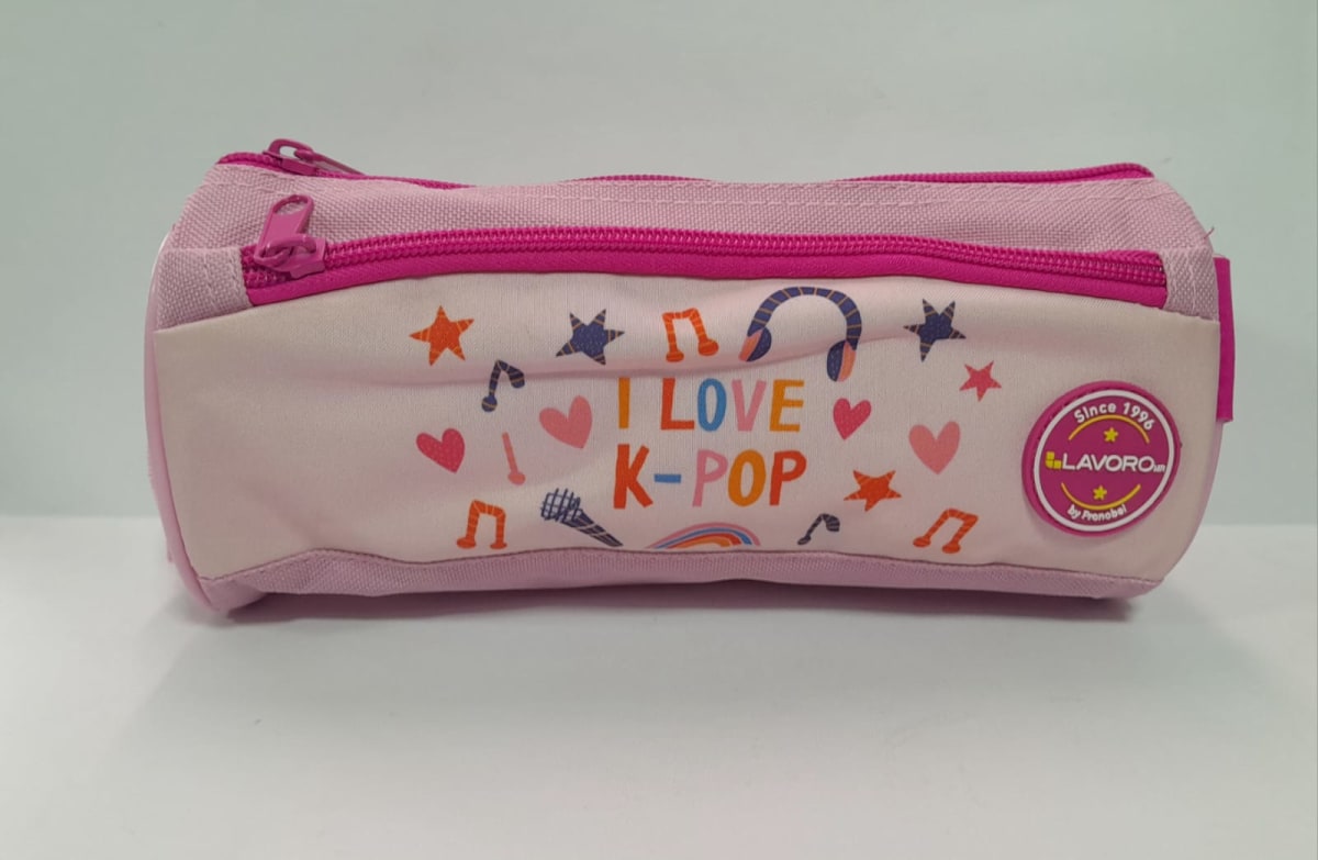 ESTUCHE POCKET DISEÑOS K-POP ROSADO