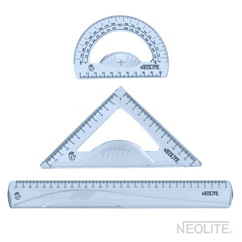 SET DE REGLAS 30CM ZURDO NEOLITE
