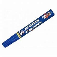 MARCADOR PERMANENTE PUNTA REDONDA AZUL