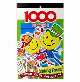 STICKER BOOK 1000 SMILING FACE